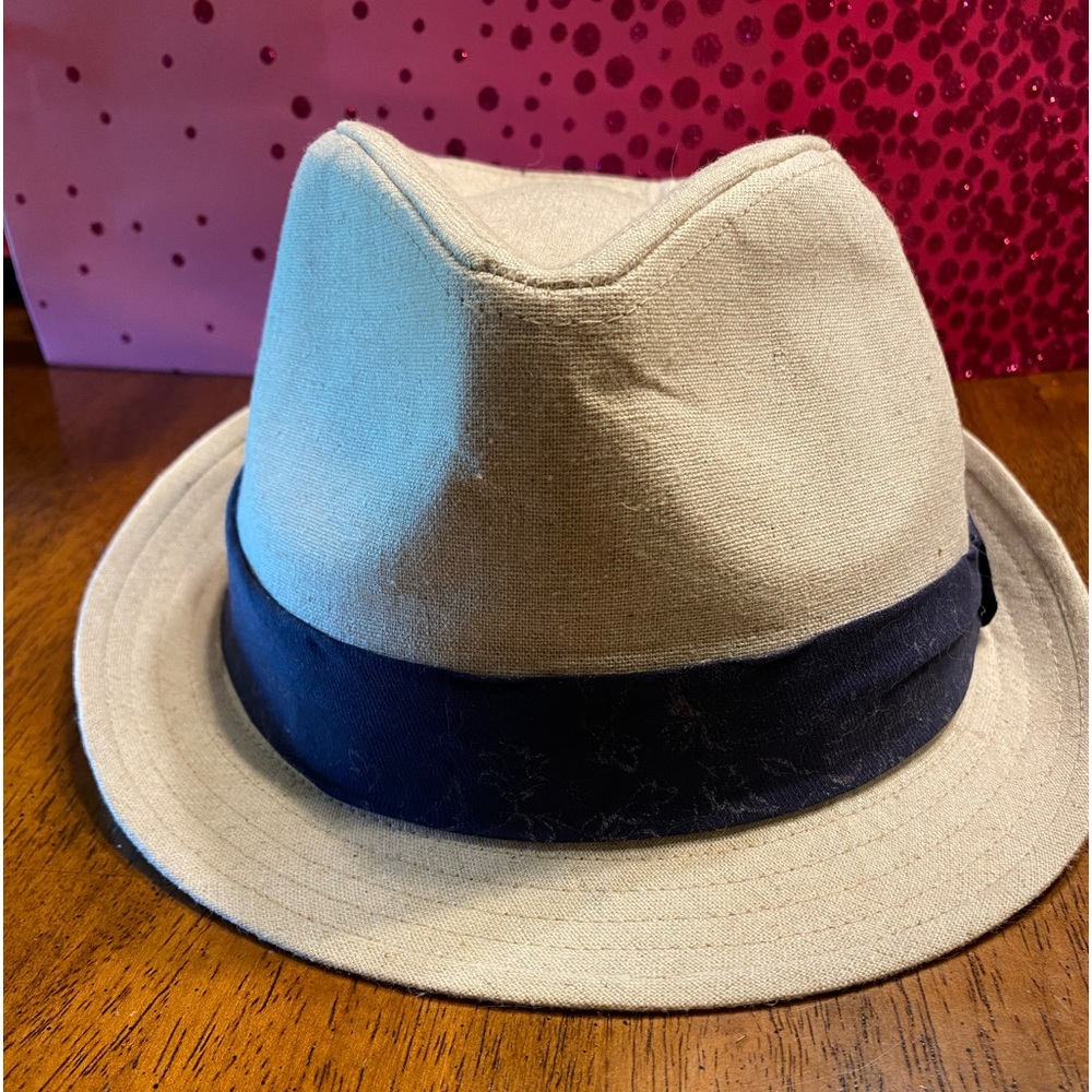 Kooringal Cotton Linen blend Fedora hat 57cm. One size fits most.